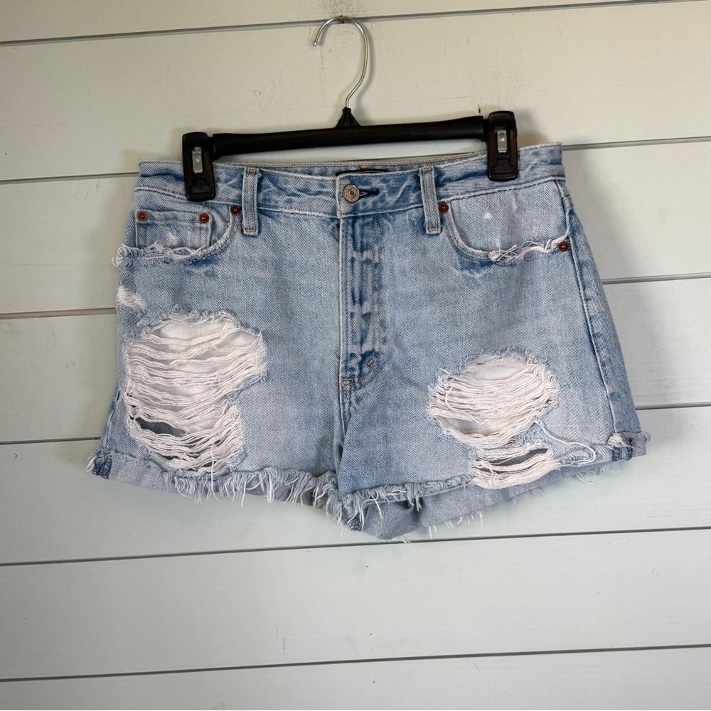 Abercrombie & Fitch Annie High rise shorts‎ blue women’s size 29 / 8